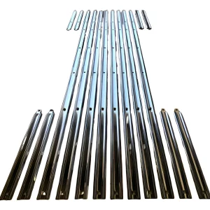 Jogo Frisos Assoalho Caçamba D20 A20- Em Inox 304 – 1,2mm